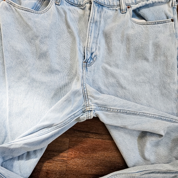 Abercrombie High Rise Wide Leg Jean Light Marble Wash 32 Short / 14 Short - Picture 9 of 14